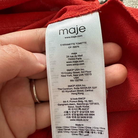 Maje Ramette Linen Dress - Picture 7 of 8